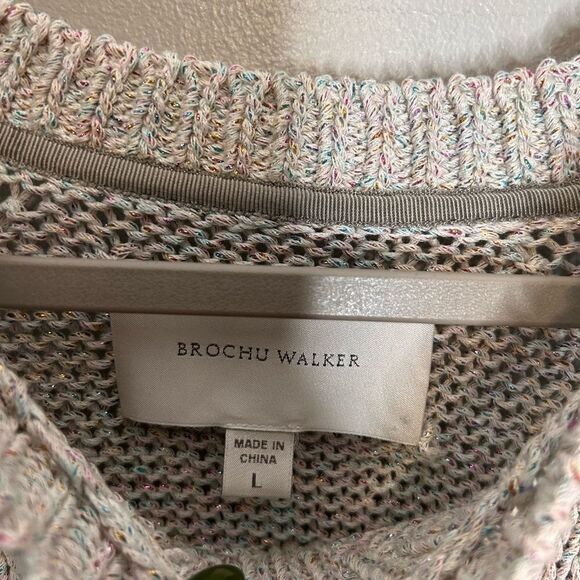 Brochu Walker Maya Rainbow Metallic Thread Sweater - Picture 7 of 8